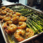 This 20-minute sheet pan garlic butter shrimp and asparagus is a quick, easy, and healthy dinner. Packed with flavor and perfect for busy weeknights.